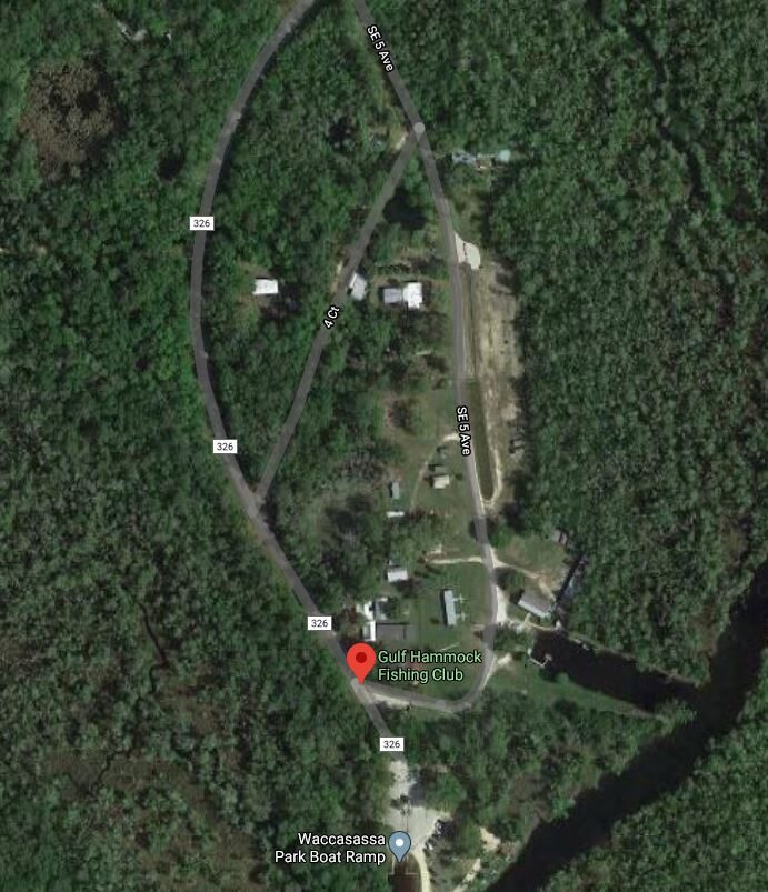 Map of the club entrance off County Road 326